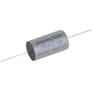 Main product image for Jantzen 0670 6.8uF 800V Silver Z-Cap Crossover Capacitor027-784